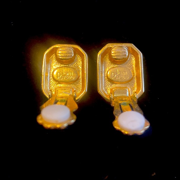 Joan Rivers Pink Jewel clip earrings - Picture 3 of 3